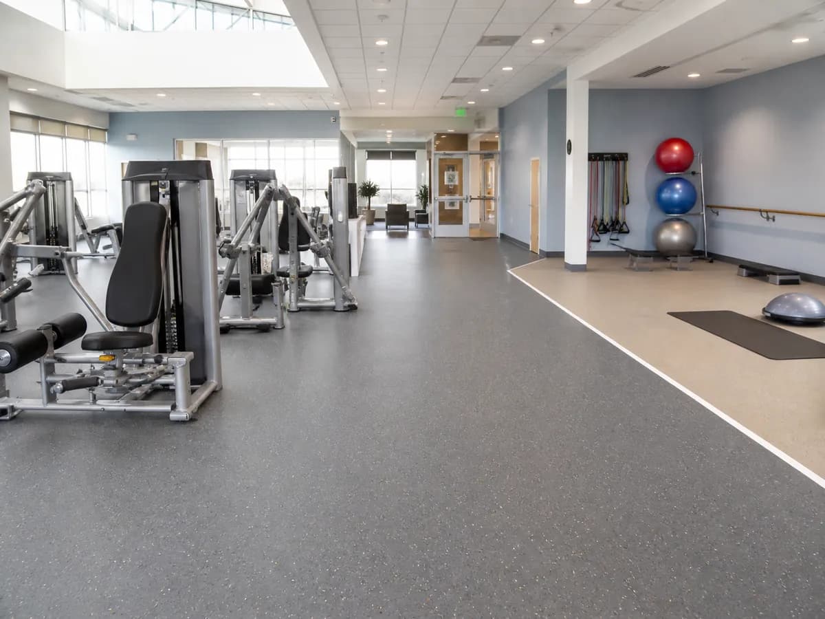 Mixed training zones requiring different commercial gym flooring performance