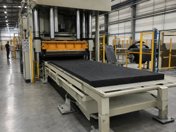 Industrial rubber flooring production line