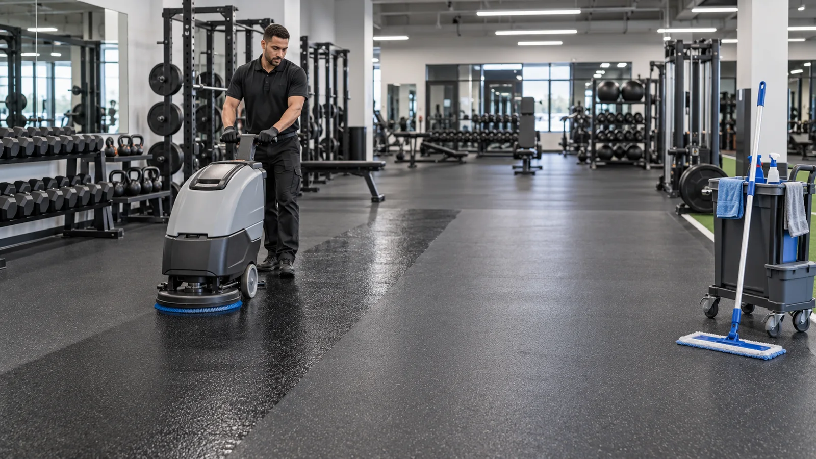 How to Clean Rubber Gym Flooring