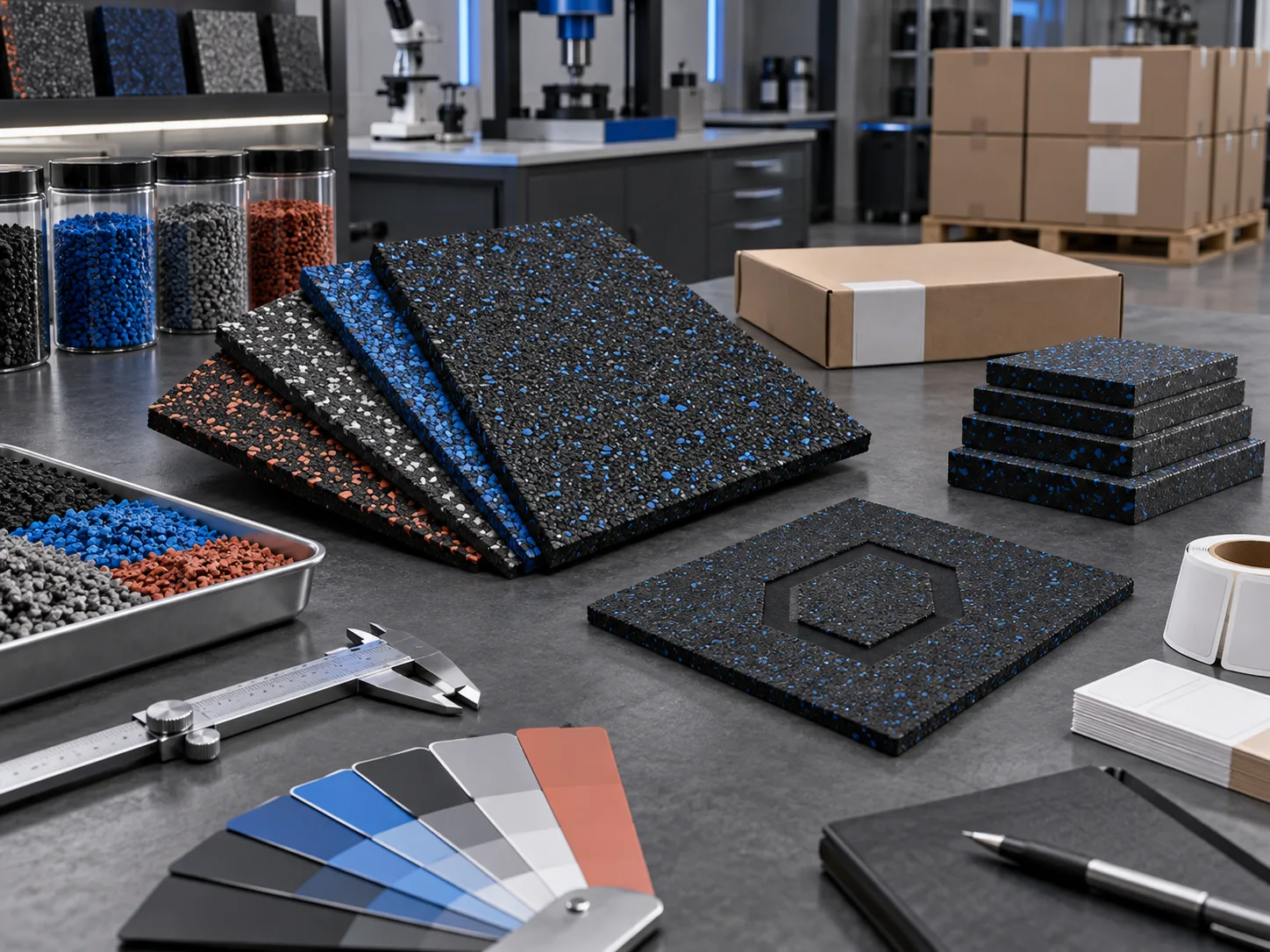 Private label rubber flooring development program